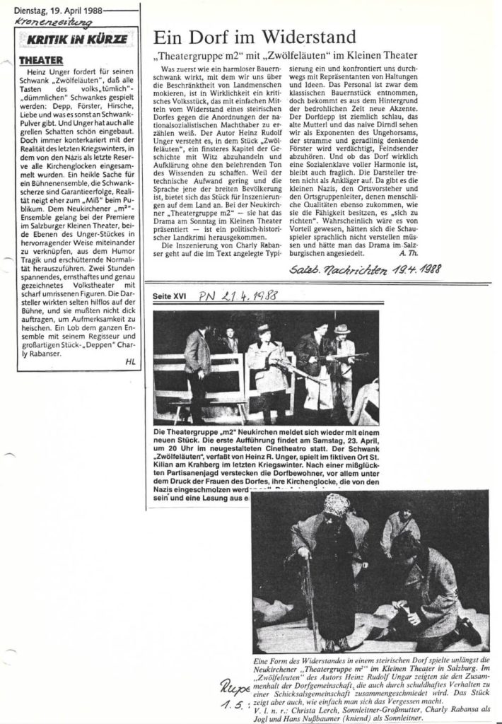 Zwölfeläuten (April 1988) Zwölfeläuten (April 1988)