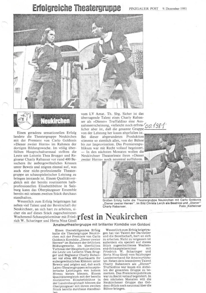 Diener zweier Herrn (November 1981)