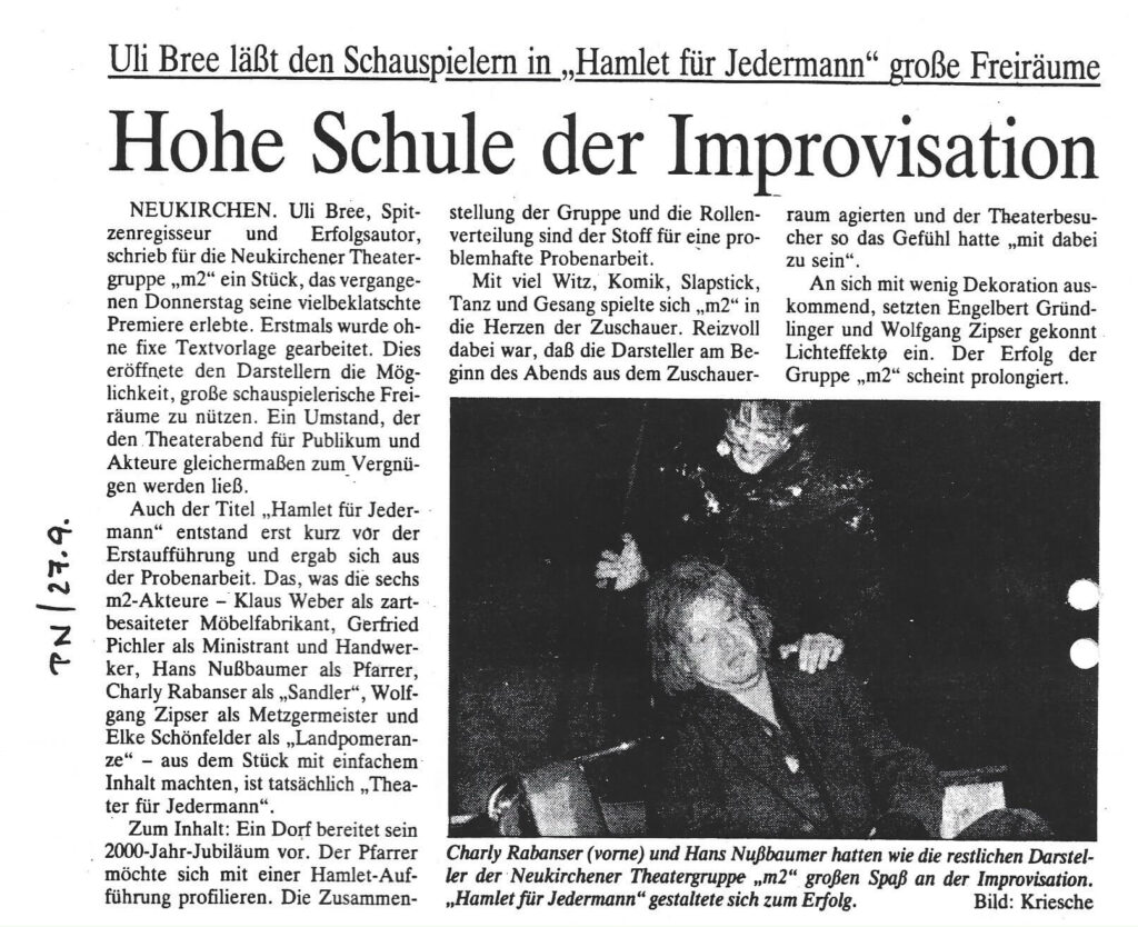 Hamlet für jedermann (September 1990)