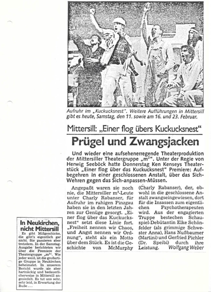 Einer flog über das Kuckucksnest (Februar 1989)
