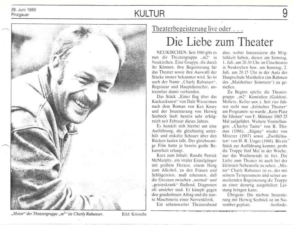 Einer flog über das Kuckucksnest (Februar 1989)