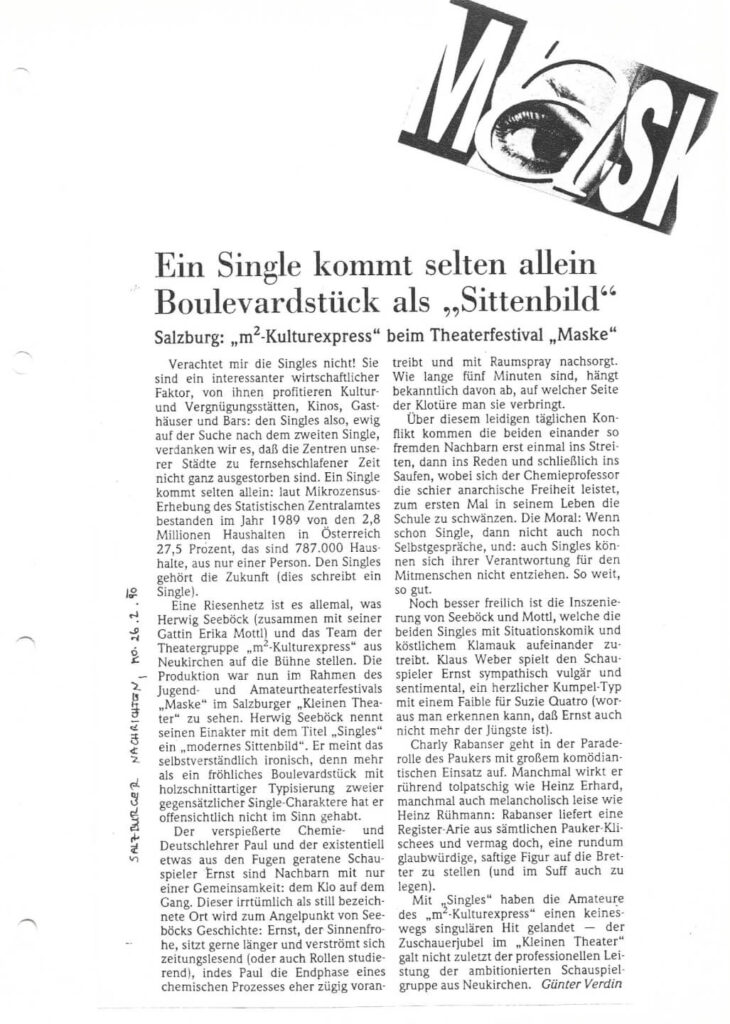 Singles (Dezember 1989)