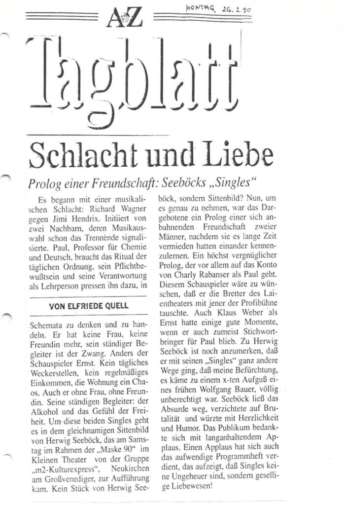 Singles (Dezember 1989)