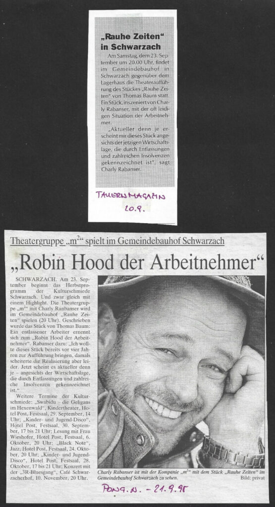 Rauhe Zeiten (November 1993)