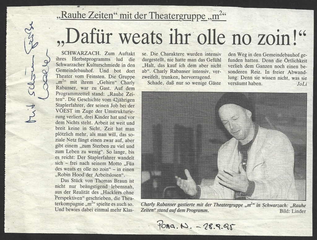 Rauhe Zeiten (November 1993)