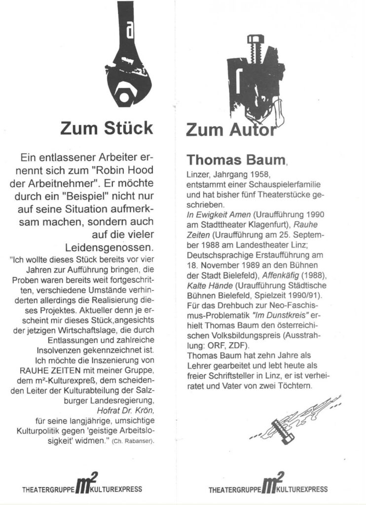 Rauhe Zeiten (November 1993)