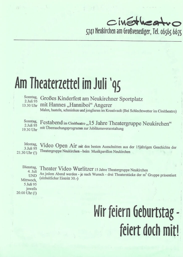 15 - Jahr-Feier Theatergruppe