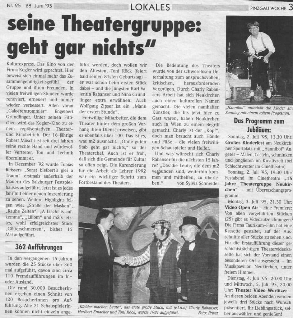 15 - Jahr-Feier Theatergruppe