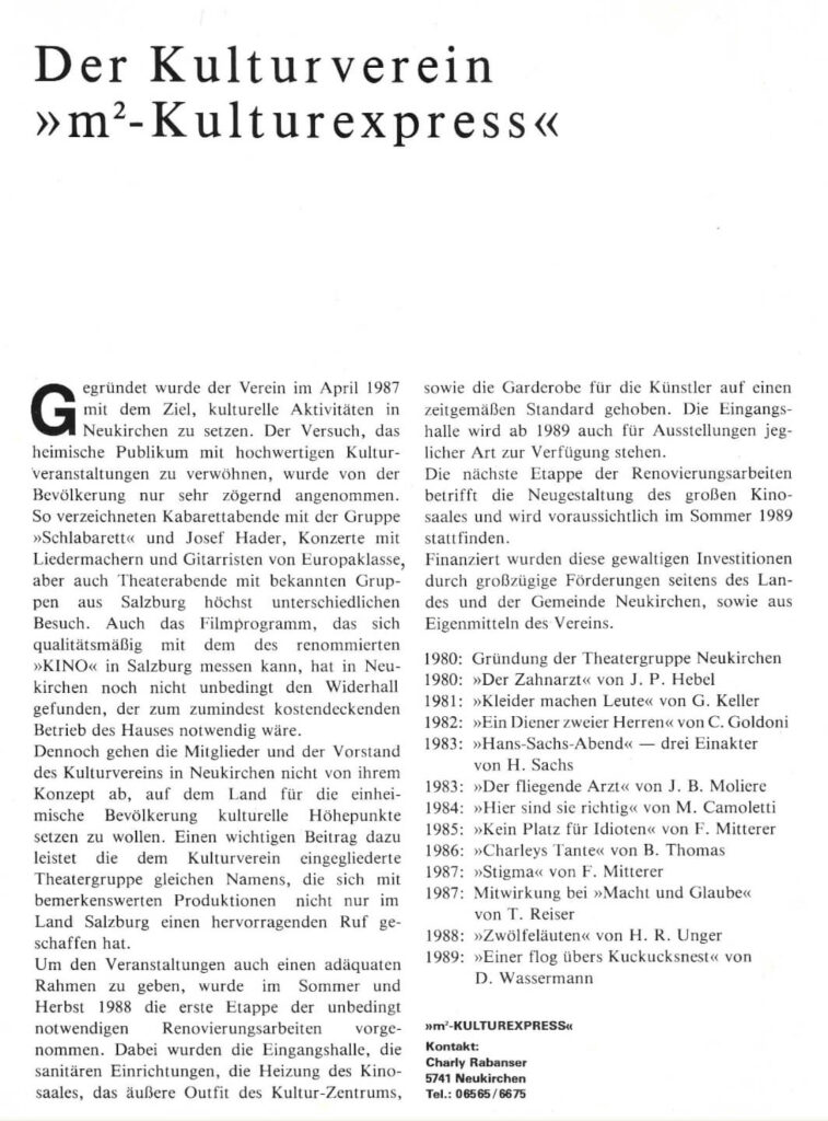 15 - Jahr-Feier Theatergruppe
