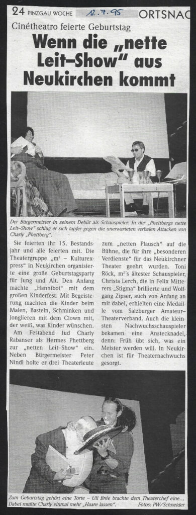 15 - Jahr-Feier Theatergruppe