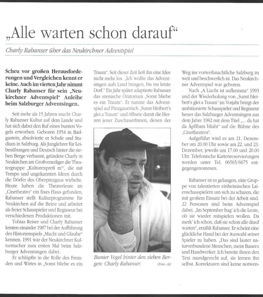 Do hod da Äpfibam bliaht (Dezember 1995)