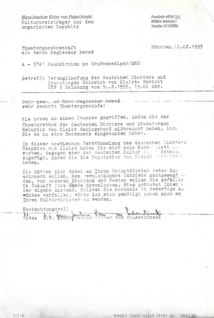 Götterschmerzen (Februar 1995)