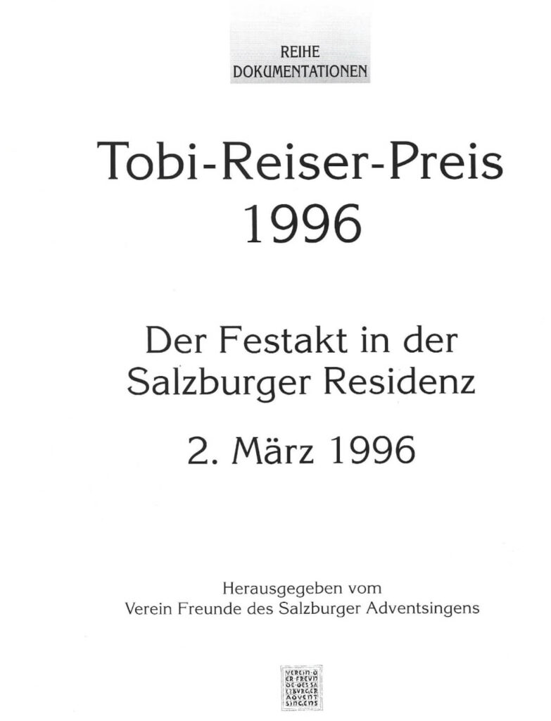 Tobi Reiser Preis (März 1996)