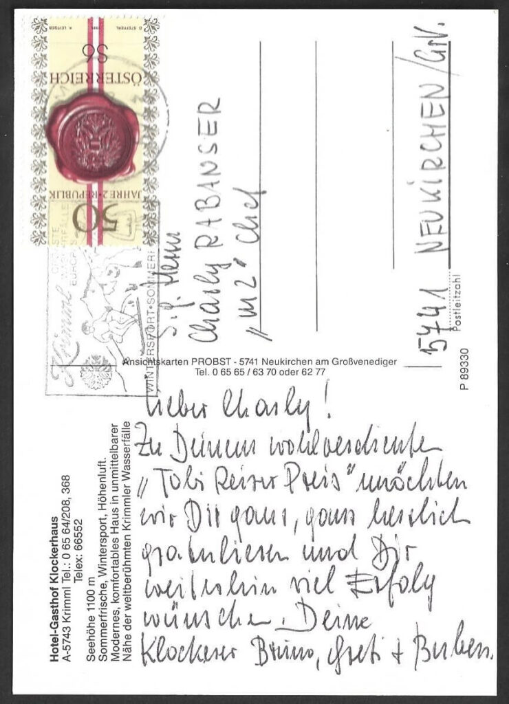 Tobi Reiser Preis (März 1996)