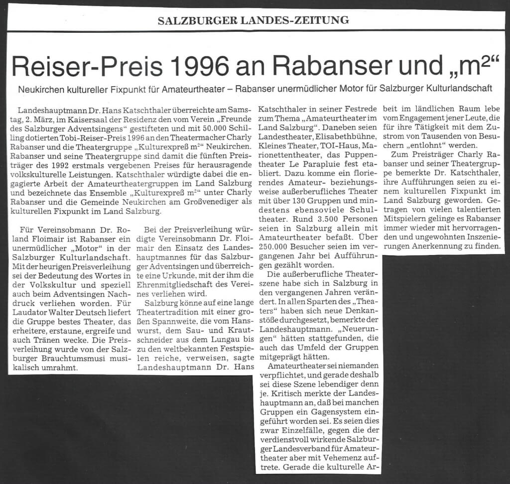 Tobi Reiser Preis (März 1996)