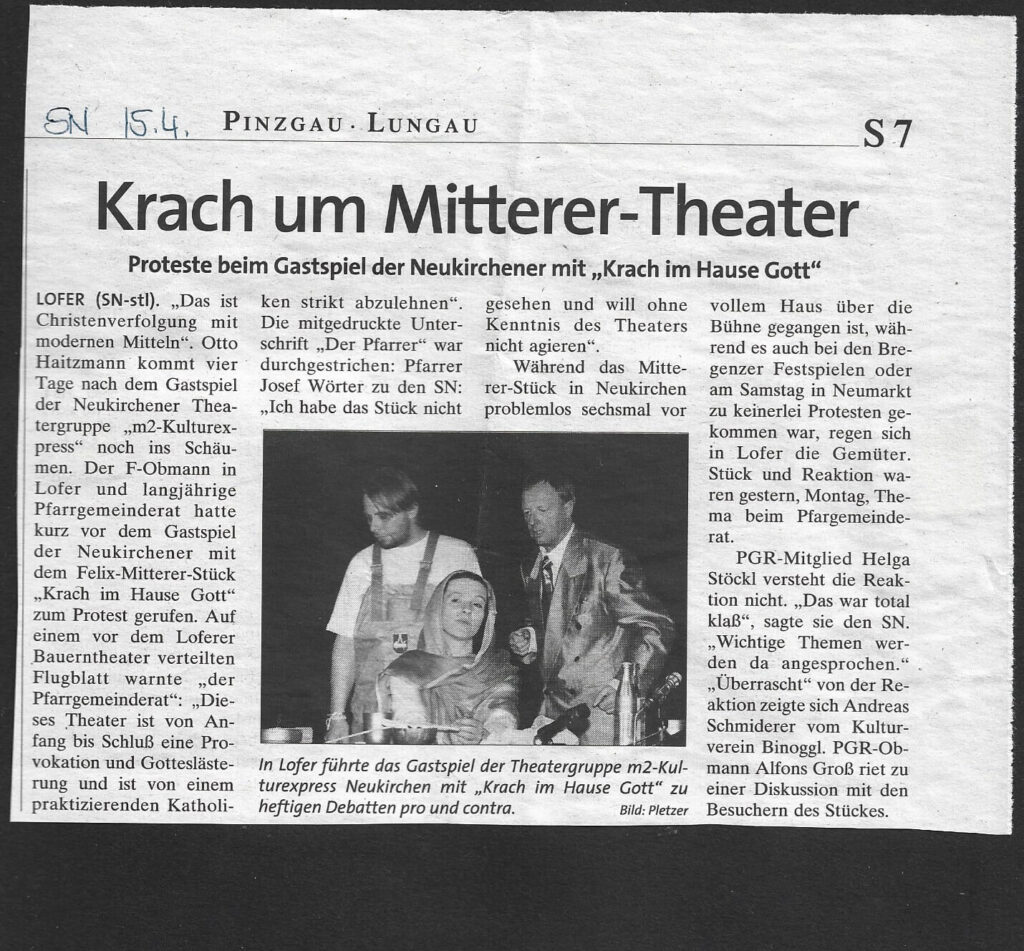 Krach im Hause Gott (Februar 1997)