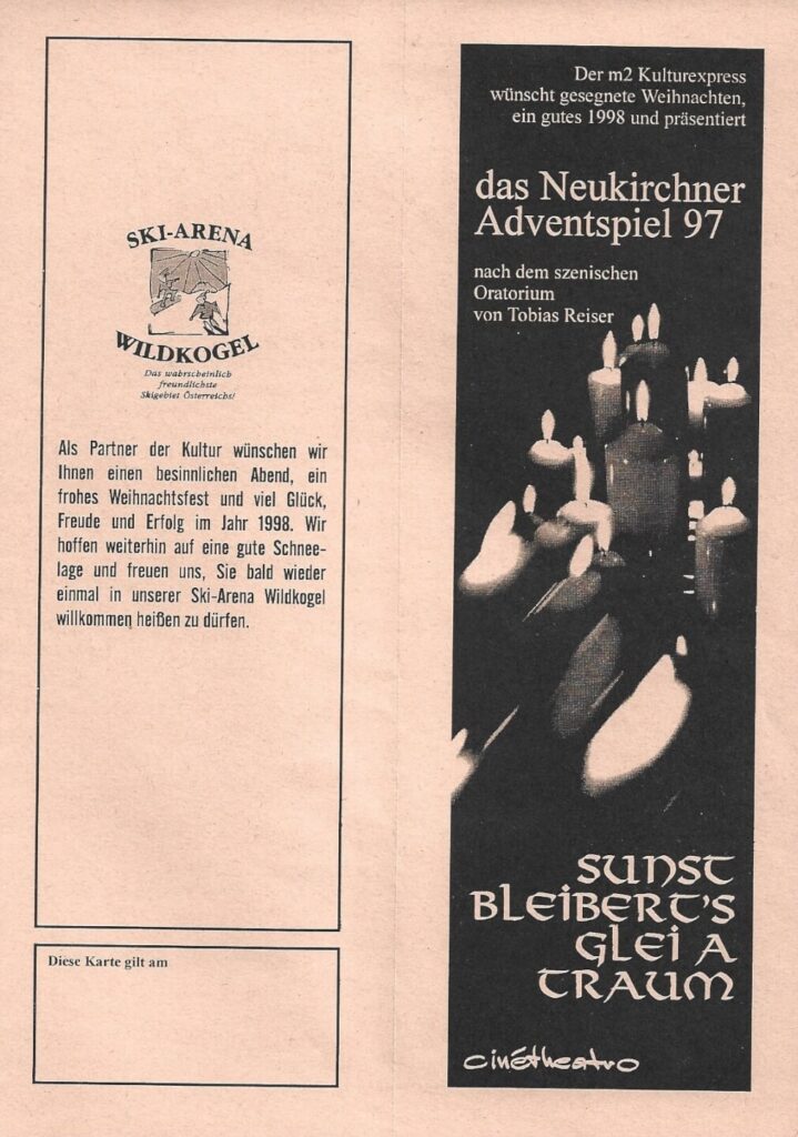 Sunst bleibert's glei a Traum (Dezember 1997)
