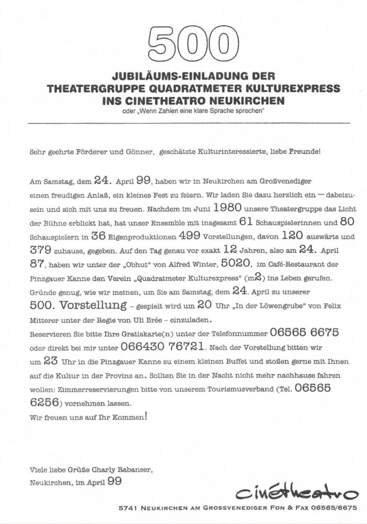 In der Löwengrube (Februar 1999)