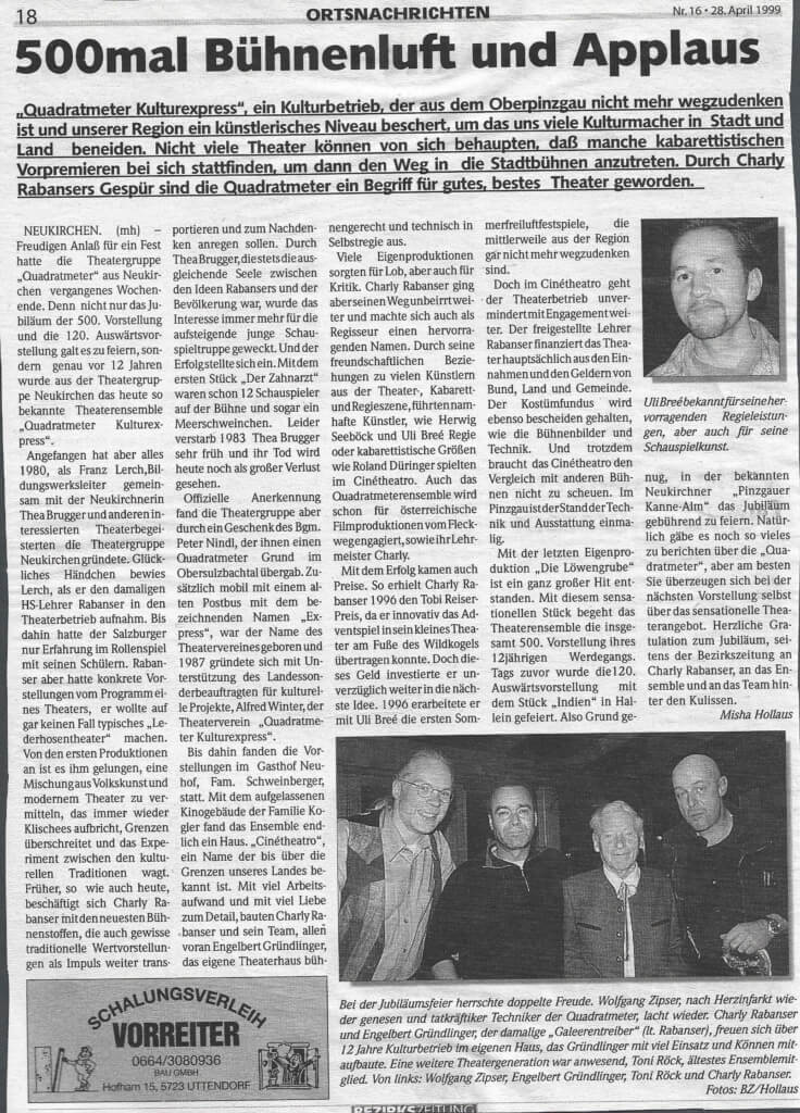 In der Löwengrube (Februar 1999)
