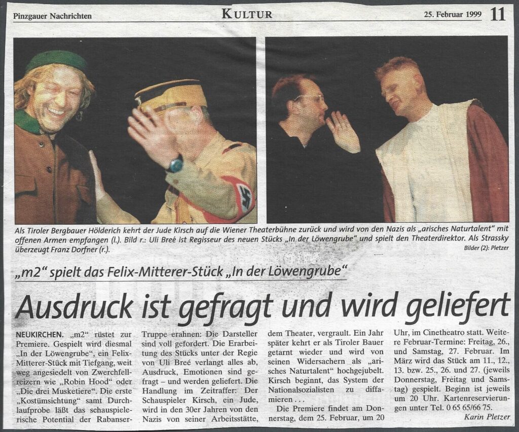 In der Löwengrube (Februar 1999)