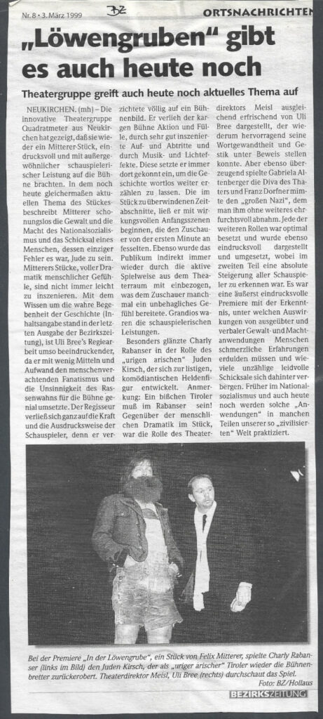 In der Löwengrube (Februar 1999)