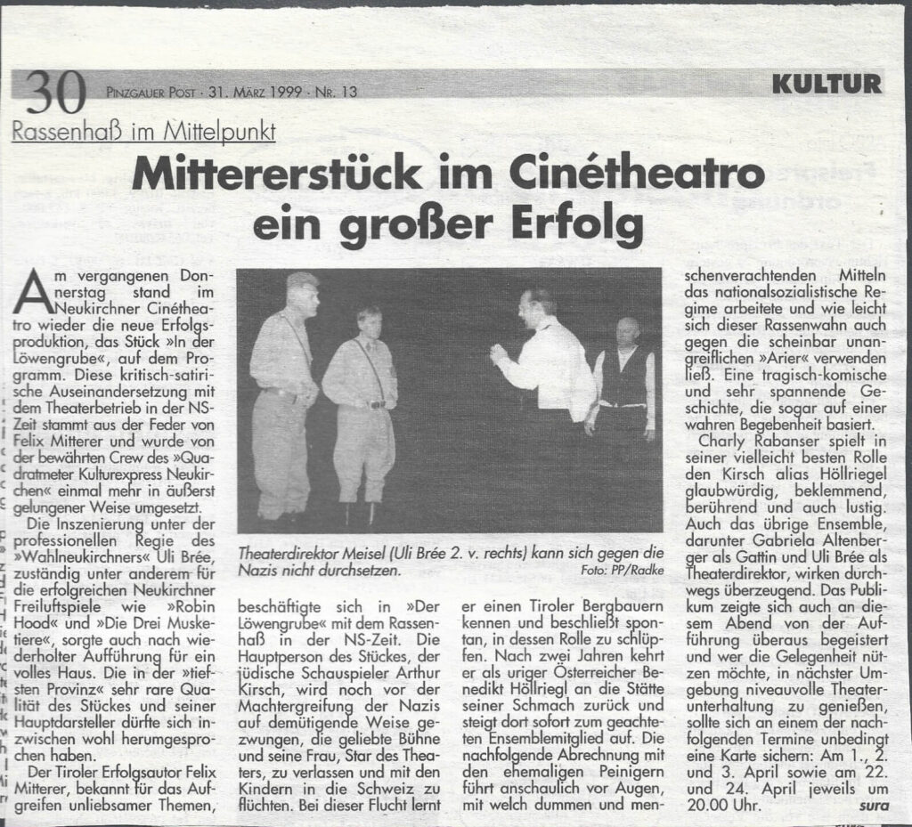 In der Löwengrube (Februar 1999)