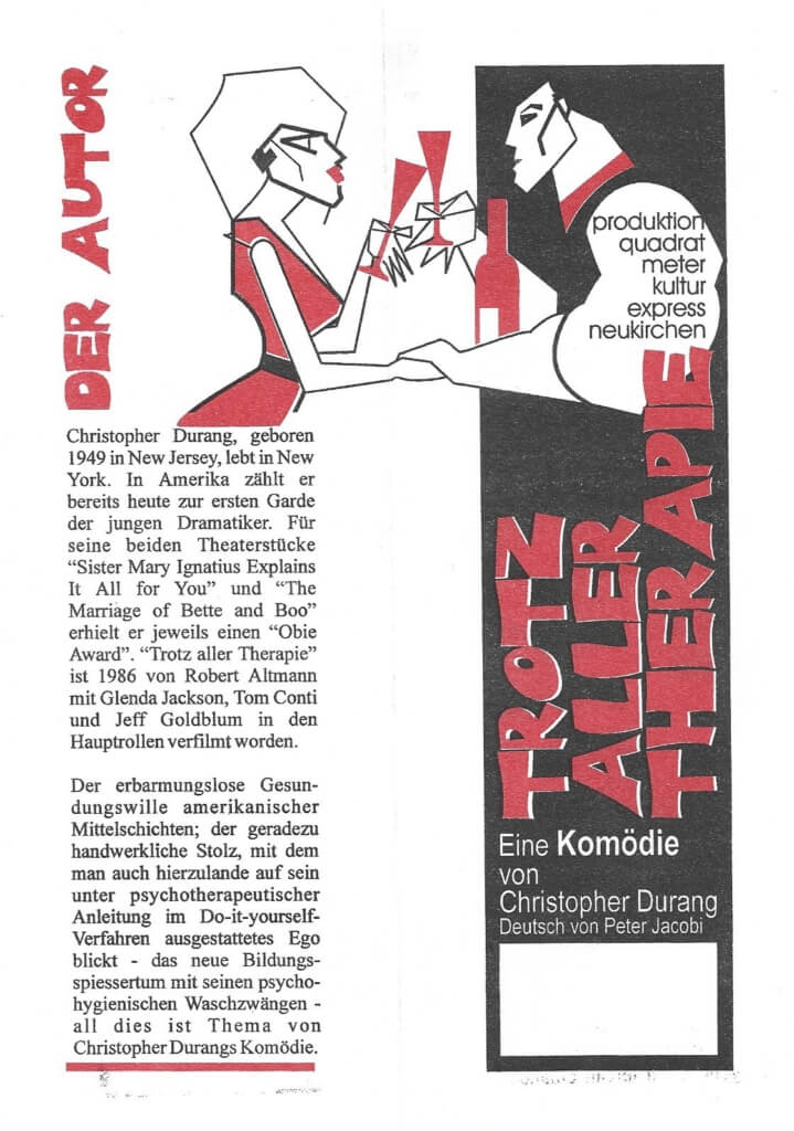Trotz aller Therapie (Mai 1999)