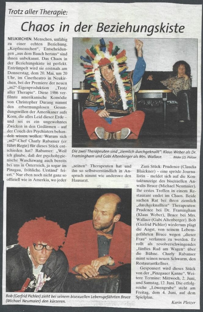 Trotz aller Therapie (Mai 1999)
