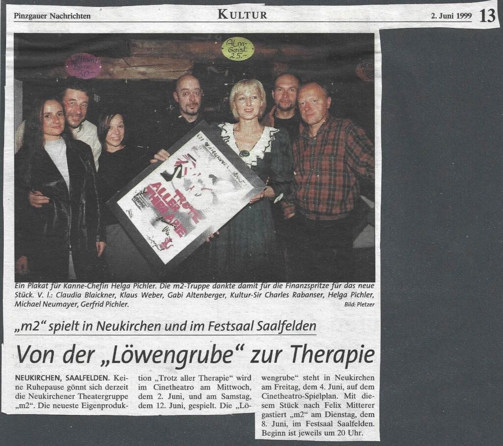 Trotz aller Therapie (Mai 1999)