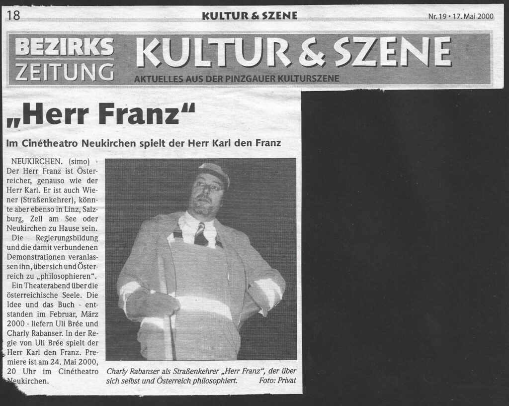 Der Herr Franz (Mai 2000)