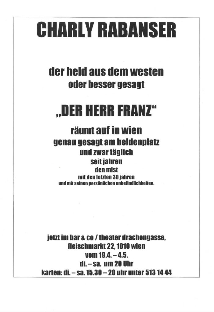 Der Herr Franz (Mai 2000)