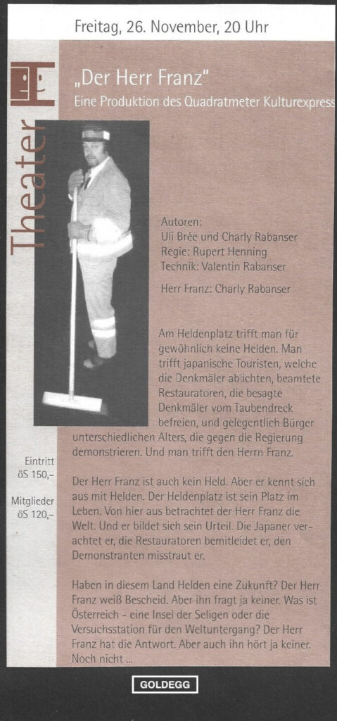 Der Herr Franz (Mai 2000)