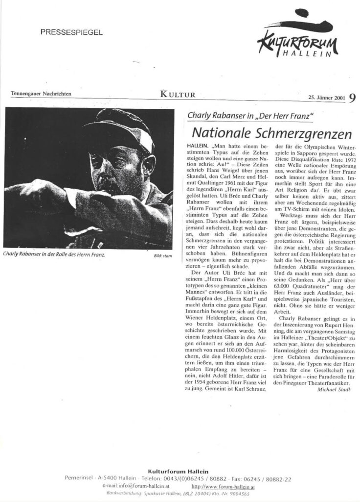 Der Herr Franz (Mai 2000)