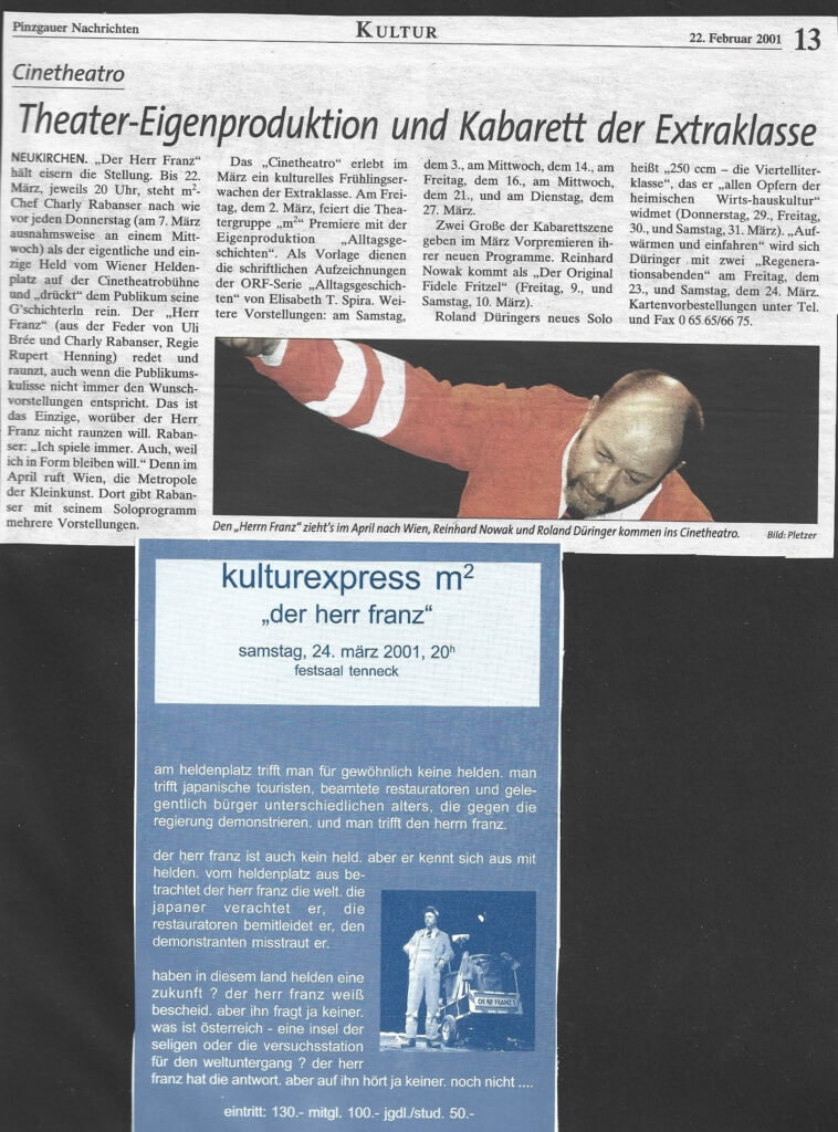 Der Herr Franz (Mai 2000)