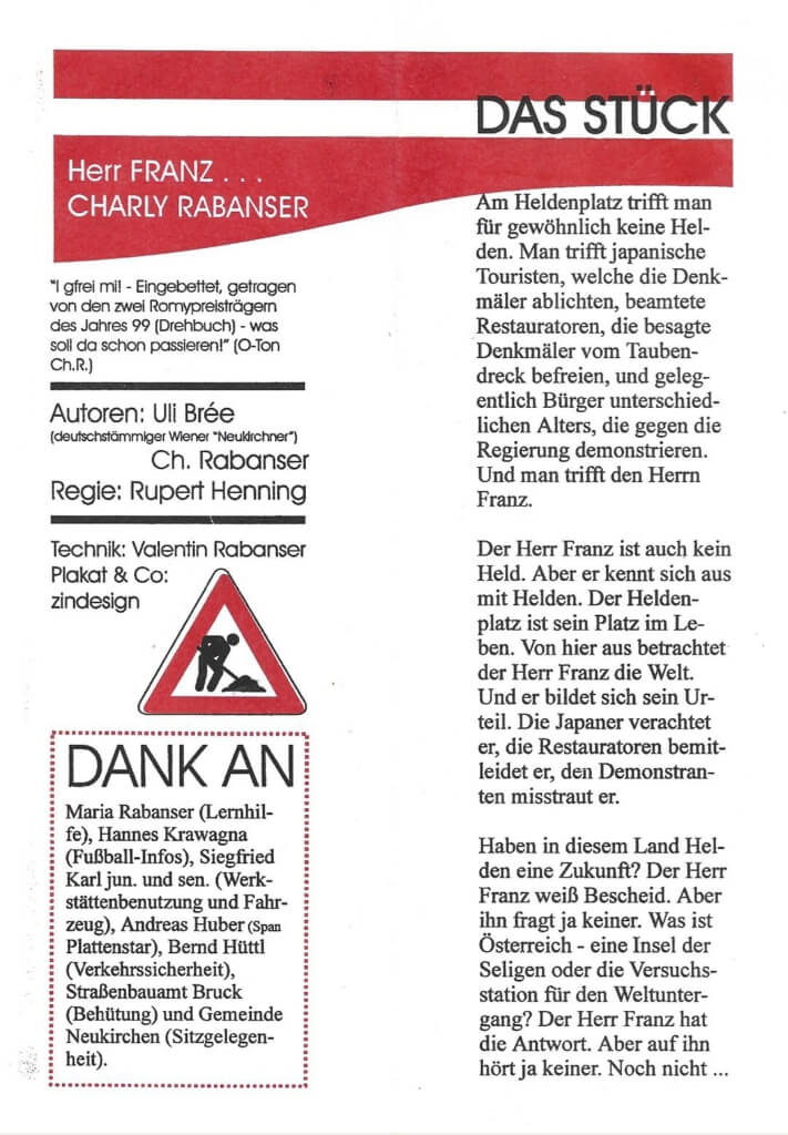 Der Herr Franz (Mai 2000)