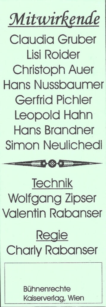Alltagsgeschichten (März 2001)