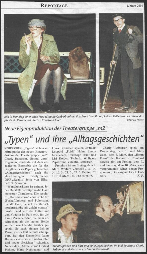 Alltagsgeschichten (März 2001)