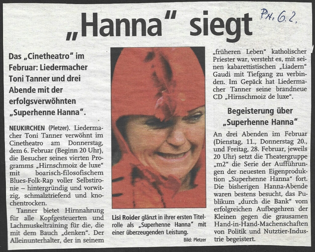 Superhenne Hanna (Dezember 2002) Superhenne Hanna (Dezember 2002)