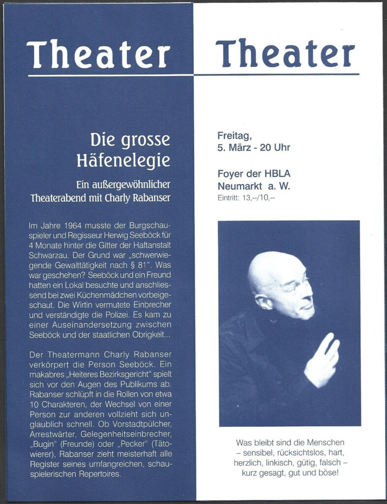 Die große Häfenelegie (März 2003)
