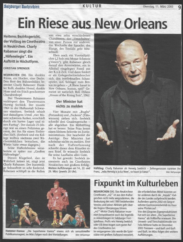Die große Häfenelegie (März 2003)