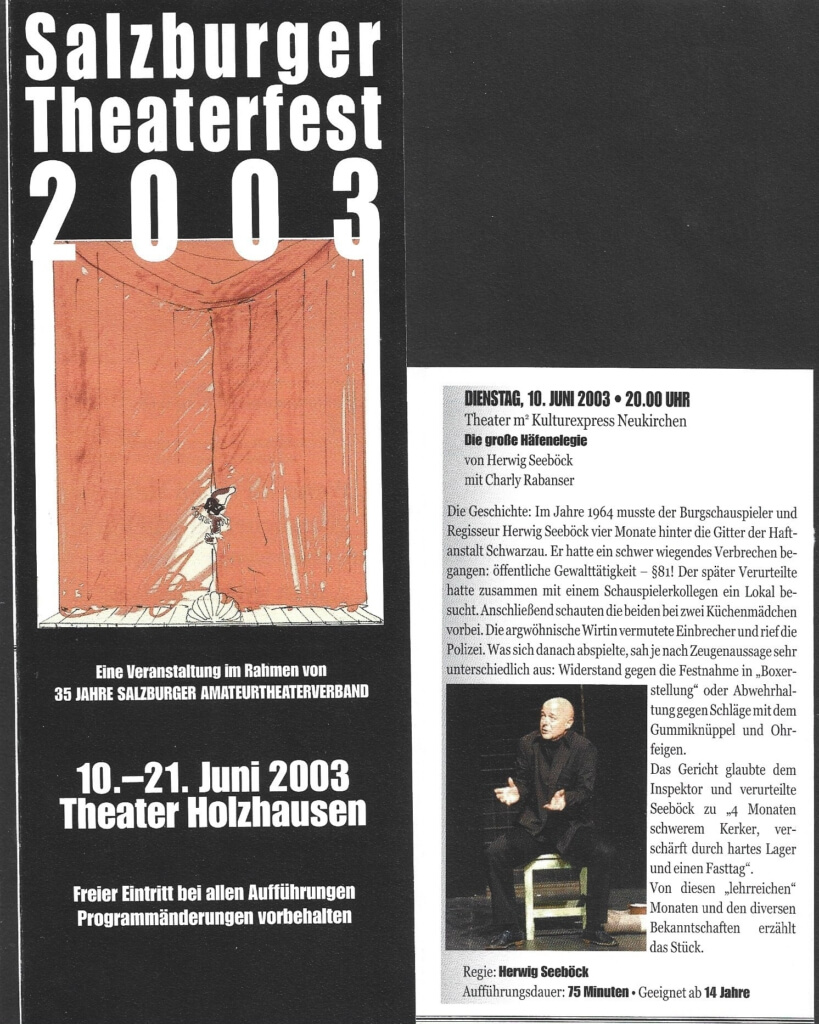 Die große Häfenelegie (März 2003)