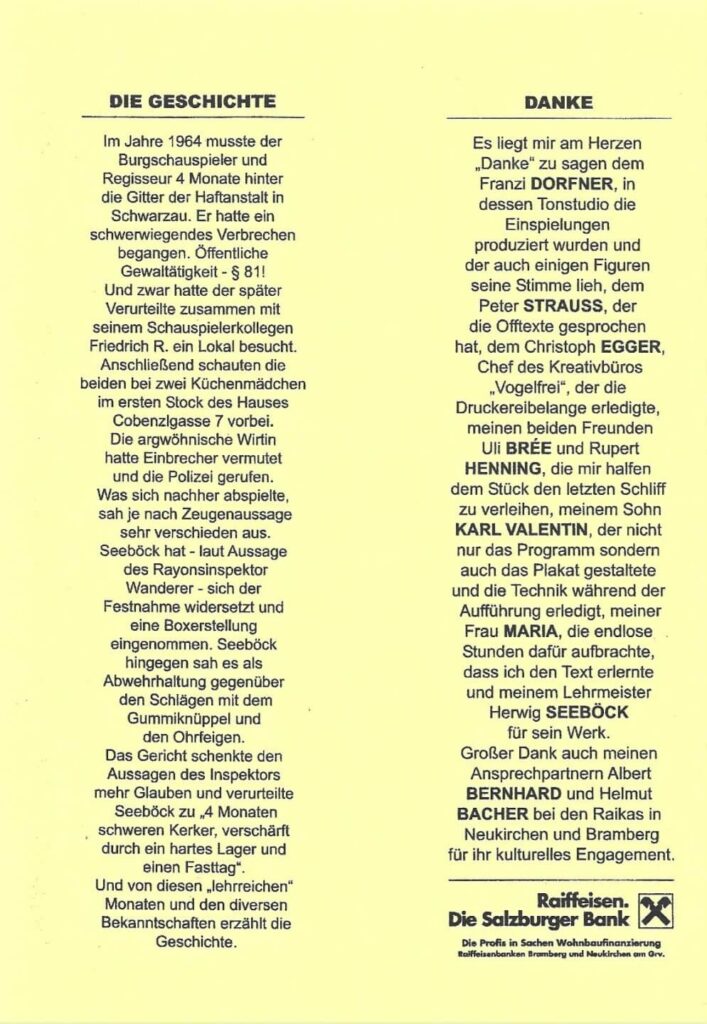 Die große Häfenelegie (März 2003)