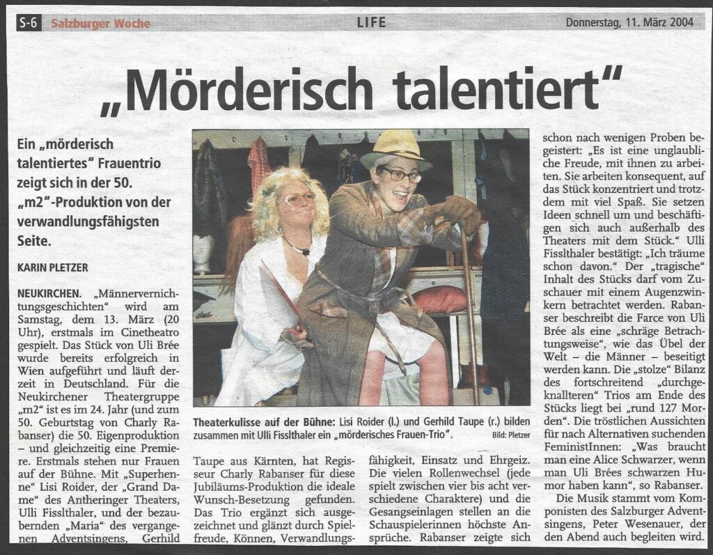 Männervernichtungsgeschichten (März 2004) Männervernichtungsgeschichten (März 2004)