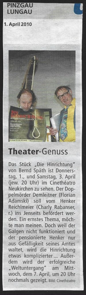 Die Hinrichtung (März 2010) Die Hinrichtung (März 2010)
