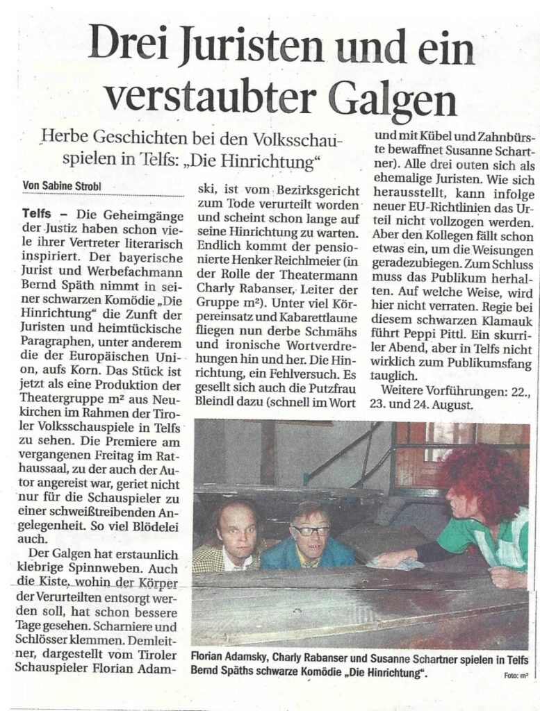 Die Hinrichtung (März 2010) Die Hinrichtung (März 2010)
