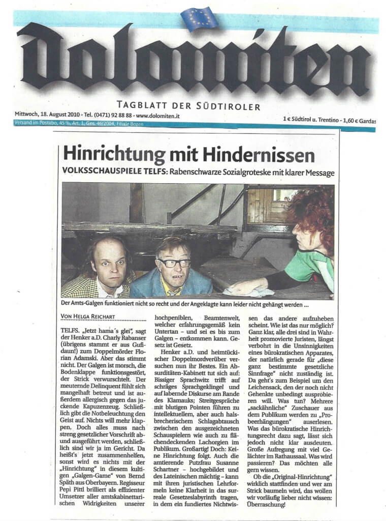 Die Hinrichtung (März 2010) Die Hinrichtung (März 2010)