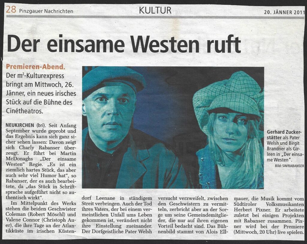 Der einsame Westen (Jänner 2011) Der einsame Westen (Jänner 2011)