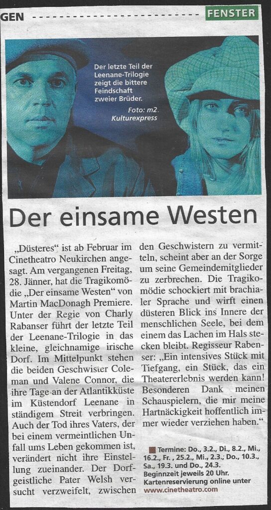 Der einsame Westen (Jänner 2011) Der einsame Westen (Jänner 2011)