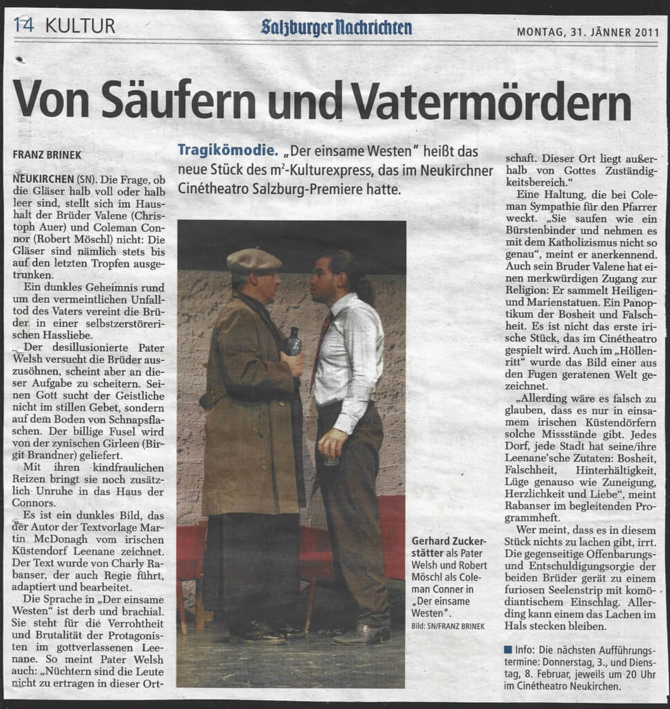 Der einsame Westen (Jänner 2011) Der einsame Westen (Jänner 2011)