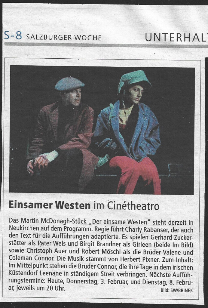 Der einsame Westen (Jänner 2011) Der einsame Westen (Jänner 2011)